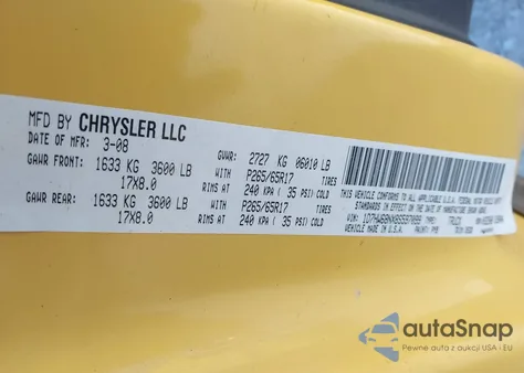 2008 Dodge Dakota Sport z USA, uszkodzony, nr VIN 1D7HW68NX8S597099